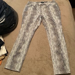 snake skin pants